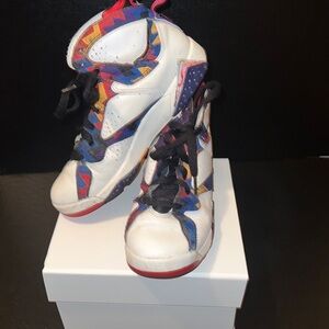 Nike Air Jordan Retro 7 “Nothing But Net” Ugly Sweater Sneakers | Youth Size 4.5